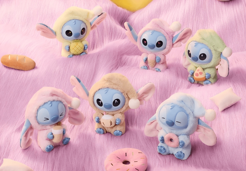Stitch Labubu Sour Pineapple Plush Keychain — Labubu × Stitch UK